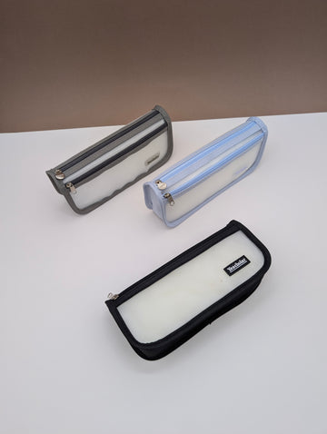 YESCHOLAR DUAL-ZIP MESH PENCIL CASES POUCHES