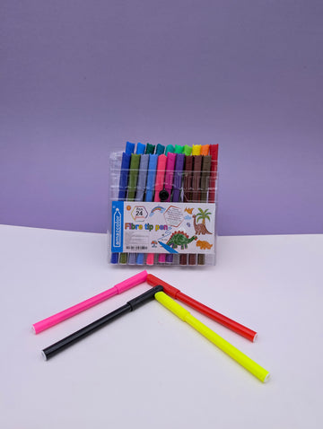AMAZCOLOUR 24 FIBRE TIP MARKER