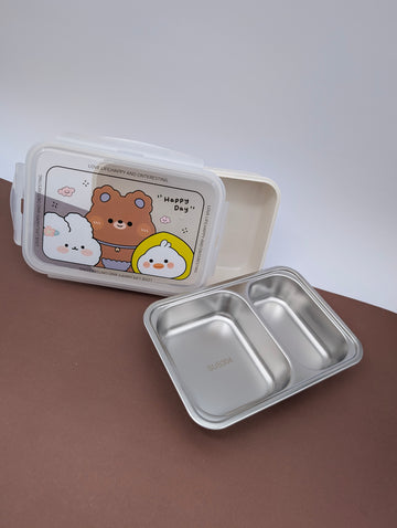HAPPY-DAY STAINLESS STEEL LUNCHBOX