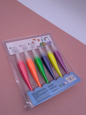 VIBRANT BRUSH PEN-SET 6 NEON SHADES