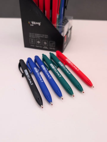 YALONG SMOOTH GRIP BALL-PEN 4PCS SET