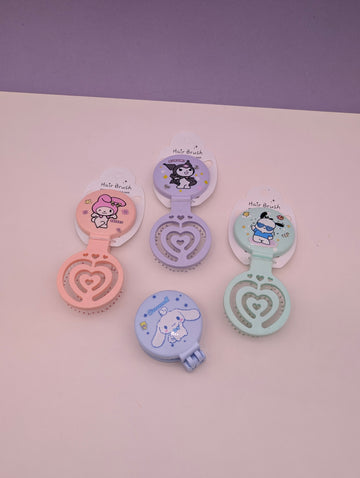 FOLDABLE HEART SHAPE KID HAIR COMB