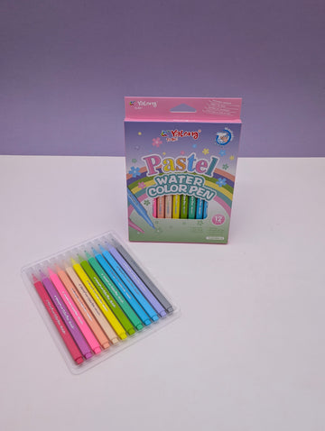 YALONG PASTEL WATERCOLOUR PEN 12PCS