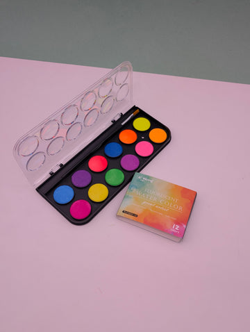 YALONG WATER-COLOUR NEON-COLOUR SET 12C