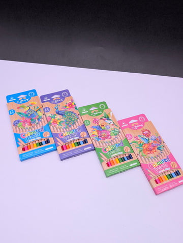 YALONG COLOUR PENCIL NATURAL SERIES 12PCS