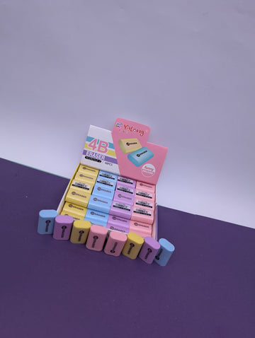 YALONG SOFT 4B ERASERS PACK OF 4PCS