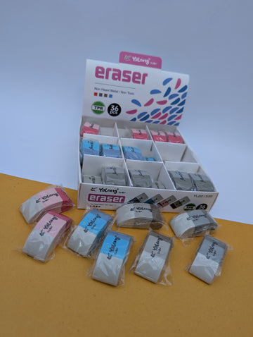 YALONG TPR NON TOXIC ERASERS PACK OF 4