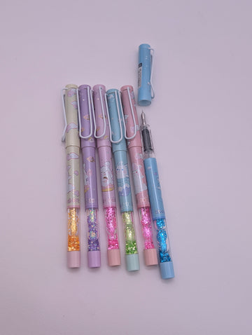 SPARKLING CARTOON INK PENS