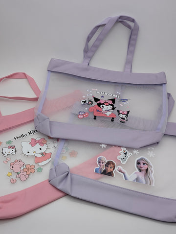 KUROMI HELLOKITTY FROZEN CHARACTER TOTES