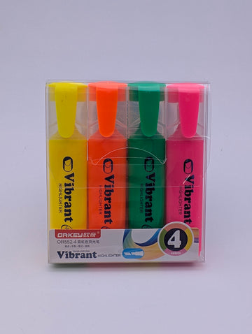 YALONG VIBRANT HIGHLIGHTER 4PCS SET ποΈβ¨