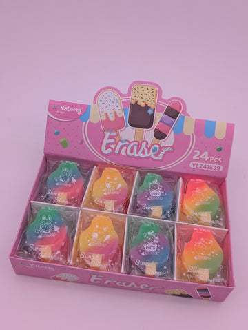 YALONG MULTICOLOUR ICE-CREAM SHAPPE ERASER