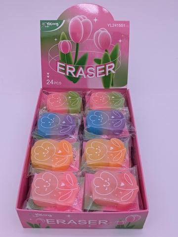 YALONG FANCY FLOWER SHAPE ERASER