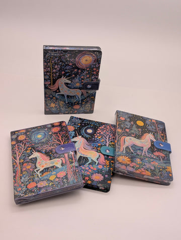 UNICORN DIARY / NOTEBOOK WITH LOCK STRAP π¦