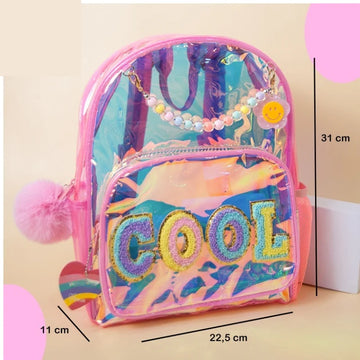 VEST HOLOGRAPHIC BAGS GLAM,COOL,LUCK