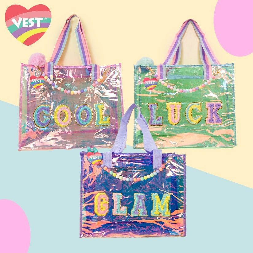 VEST HOLOGRAPHIC DECORATED CHILDREN'S TOTE BAGS