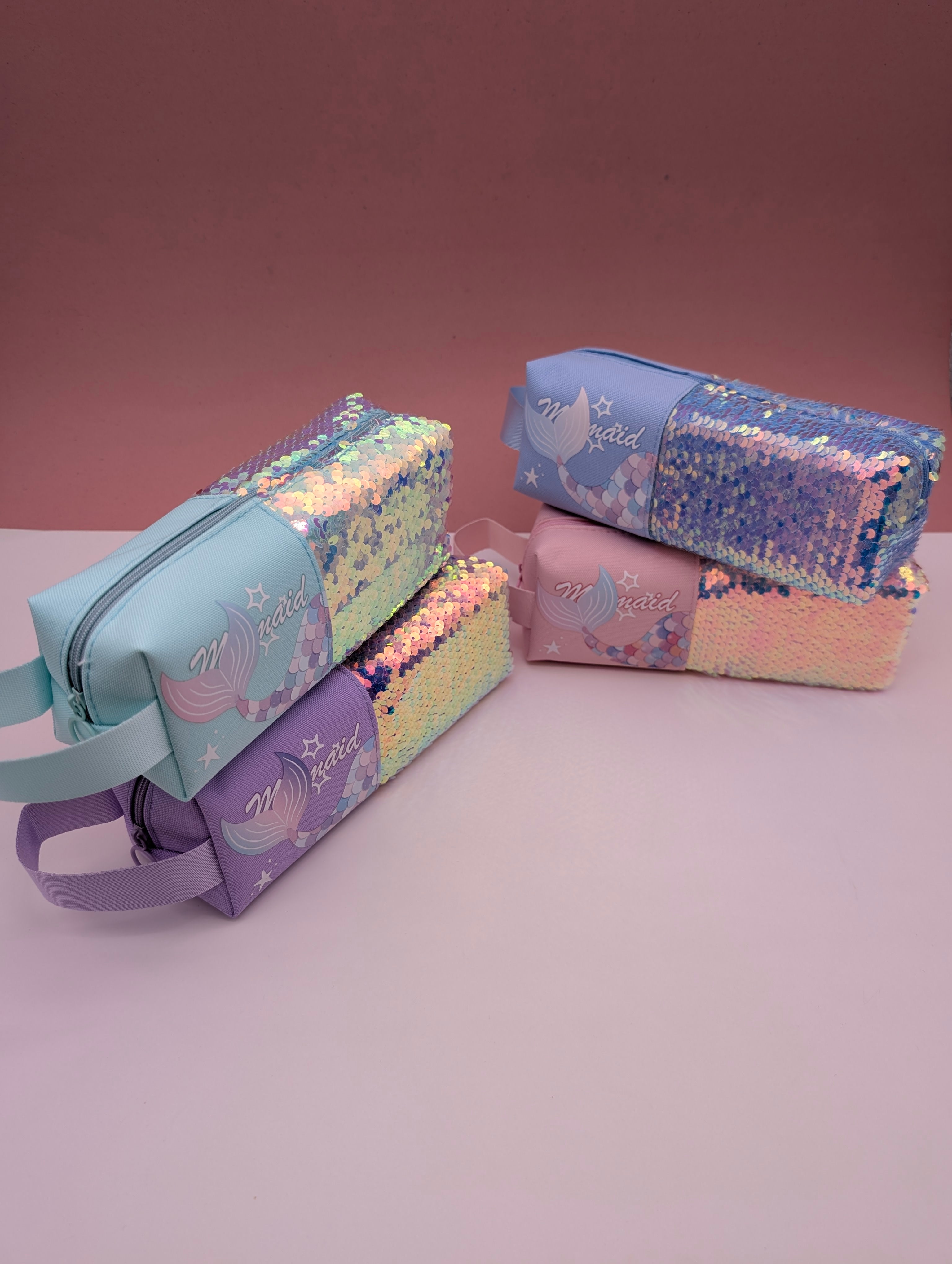 SPARKLE SEQUIN MERMAID PENCIL ORGANIZERS