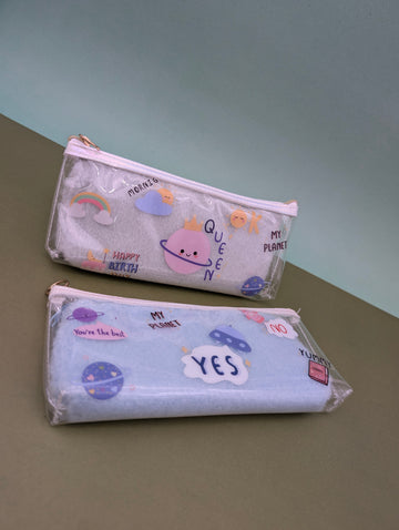DREAM PLANET CLEAR PENCIL CASE