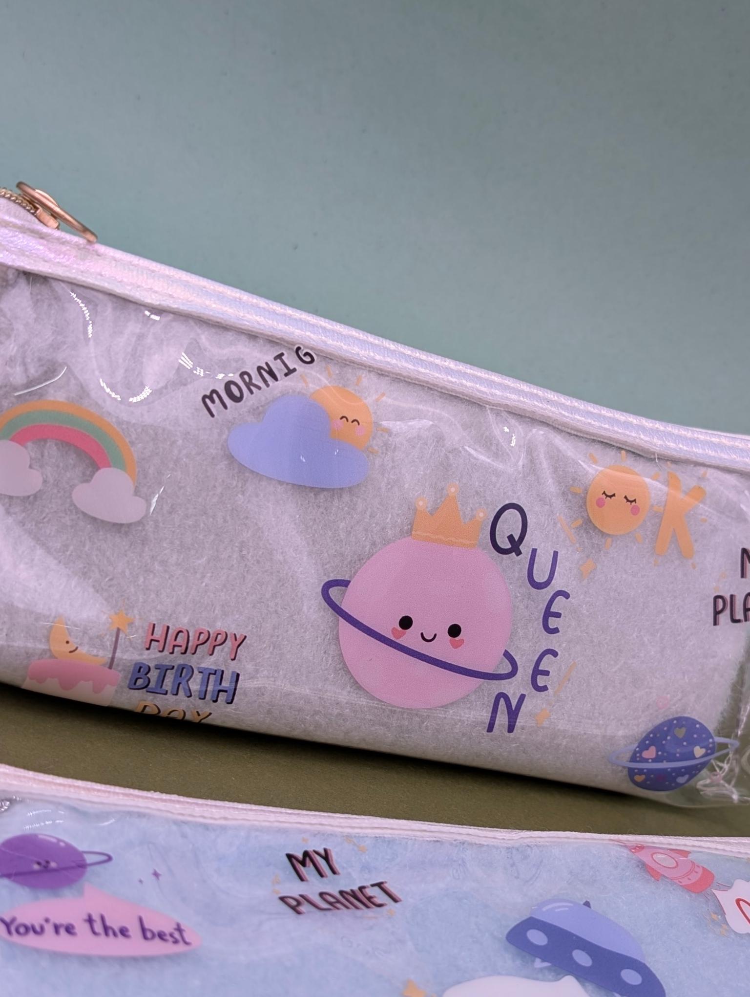 DREAM PLANET CLEAR PENCIL CASE