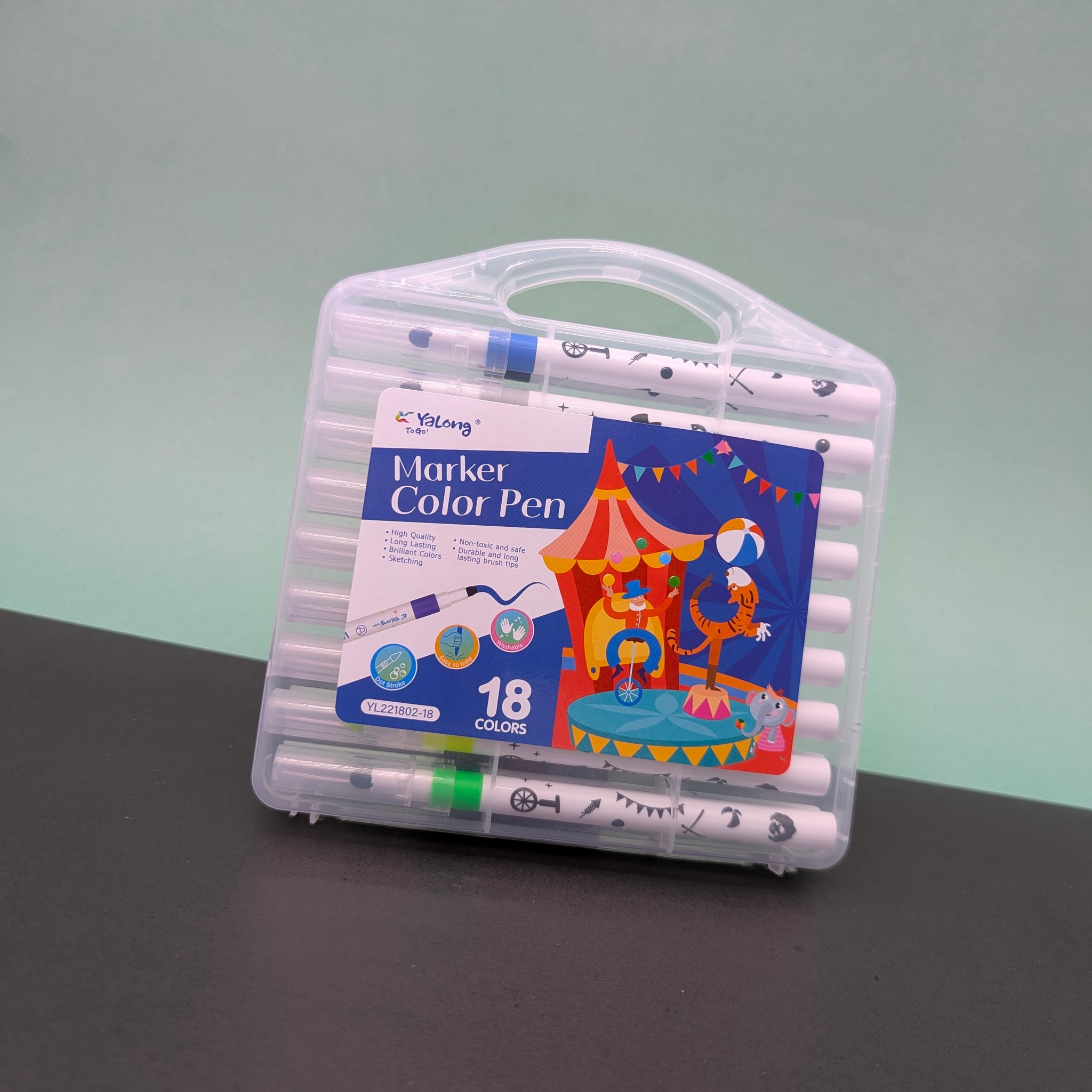 YALONG 18 COLOUR MARKER SET