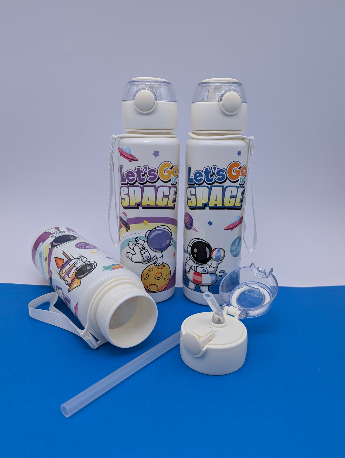 SPACE THEMED SCHOOL WATER BOTTLES