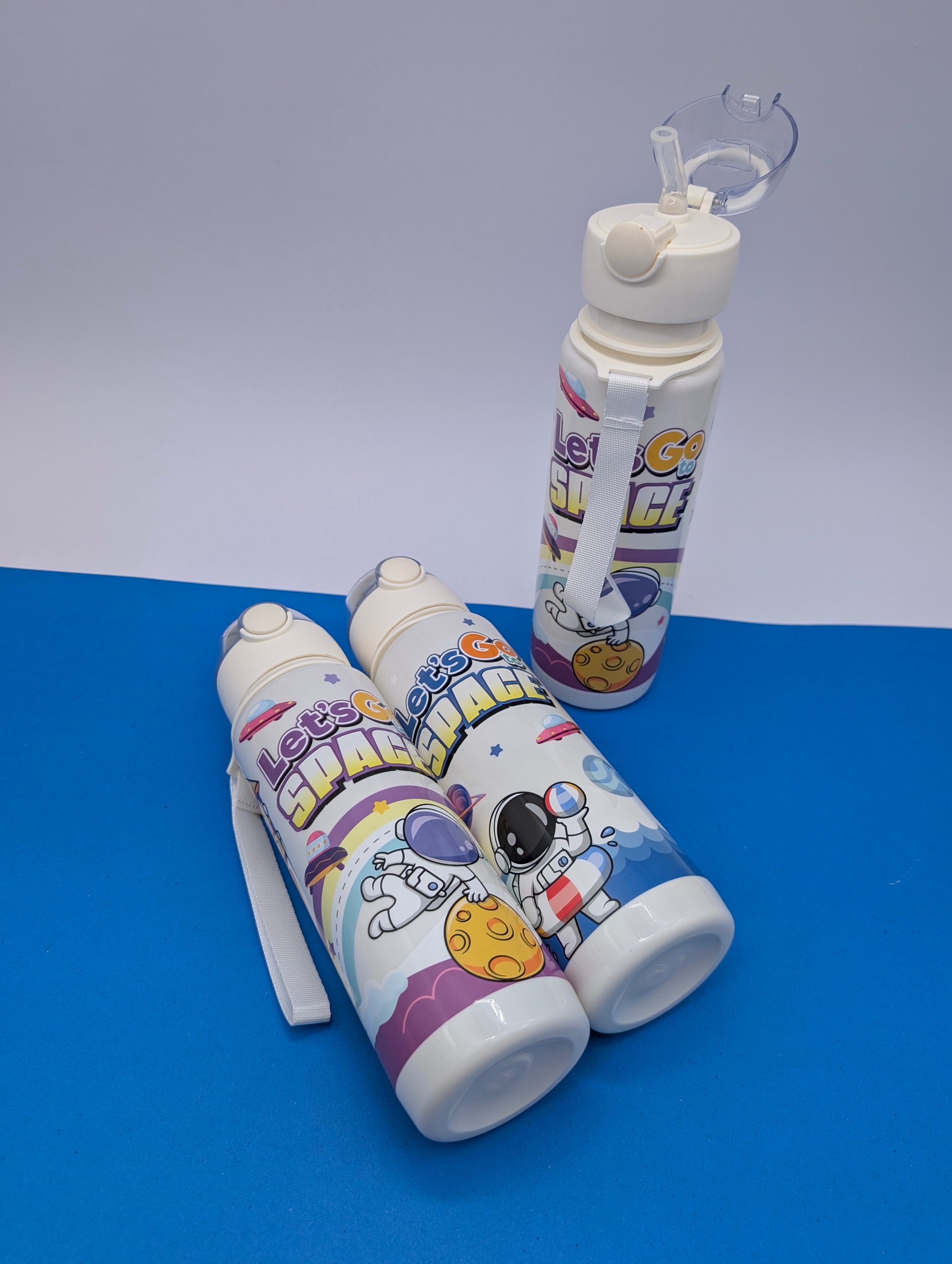 SPACE THEMED SCHOOL WATER BOTTLES