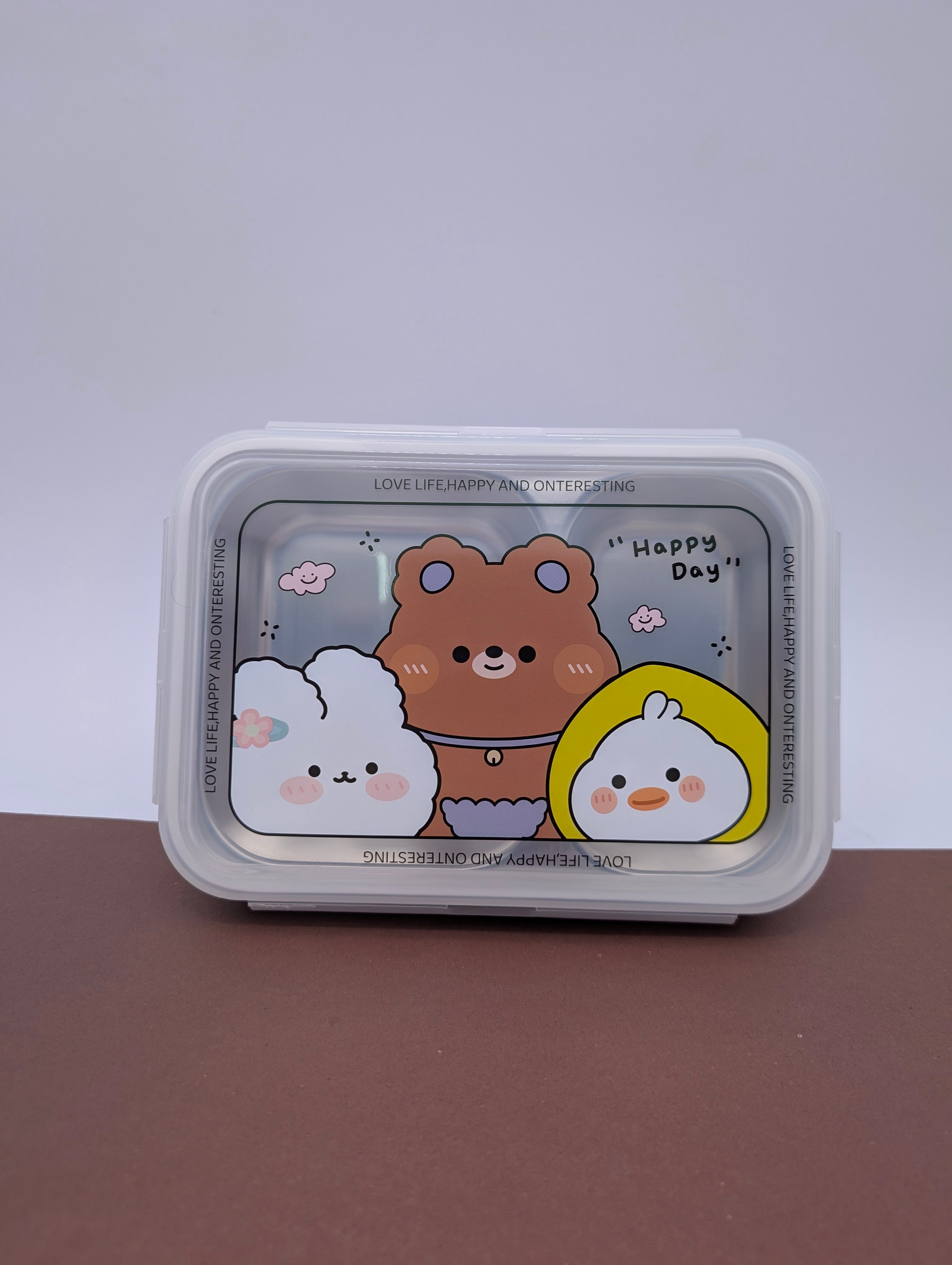 HAPPY-DAY STAINLESS STEEL LUNCHBOX