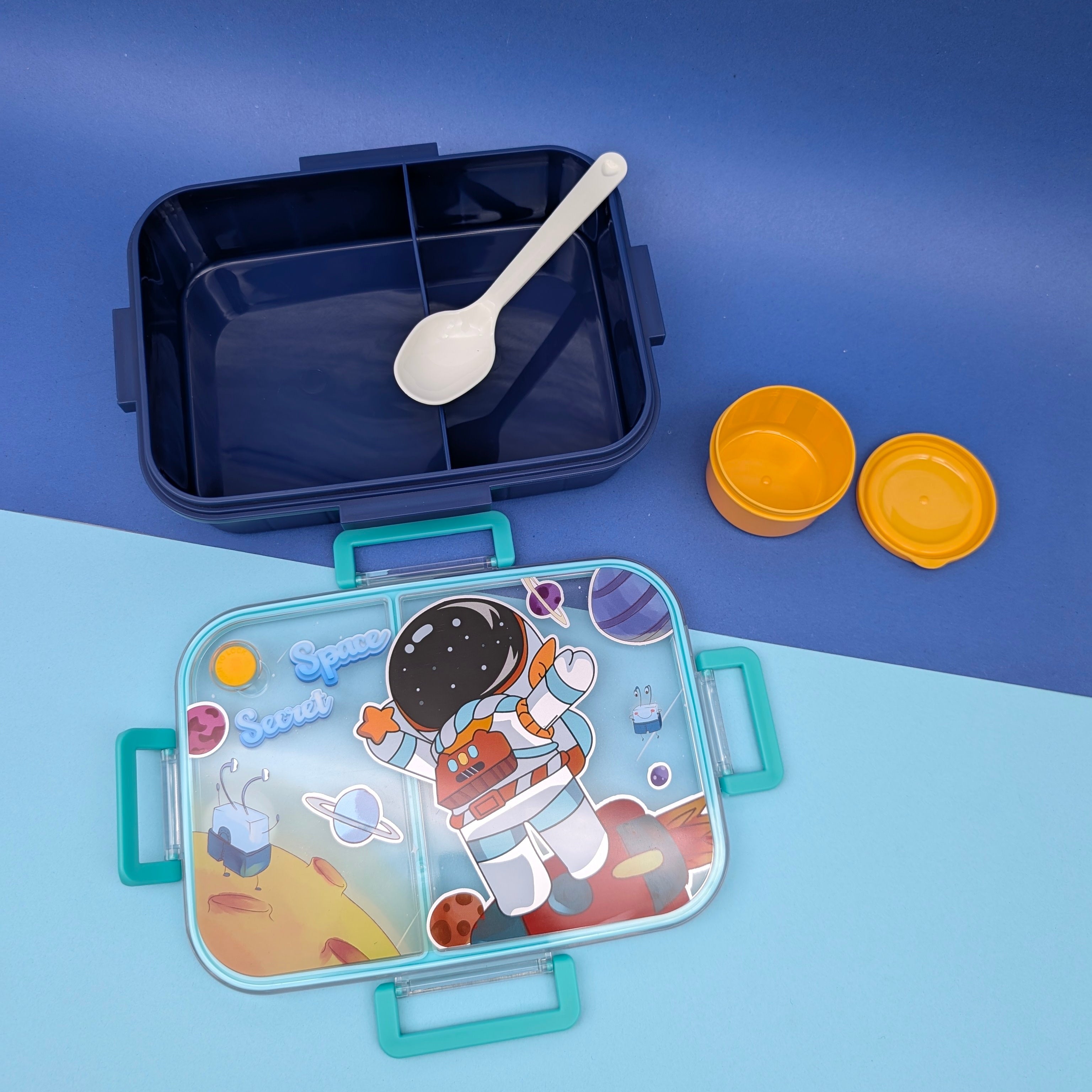 SPACE & MERMAID THEMED DIVIDED LUNCH BOXES