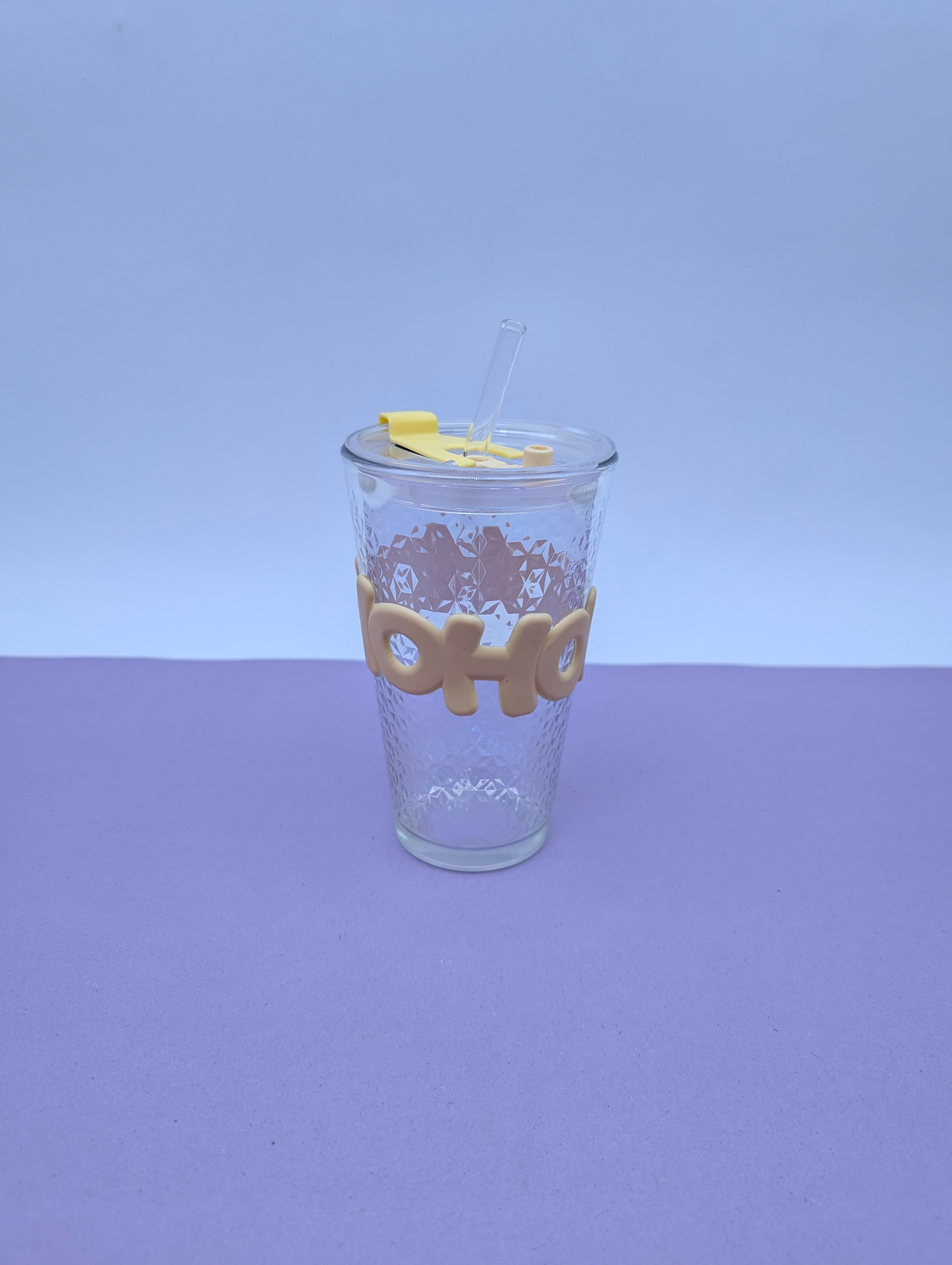 RAINBOW SHADES DOUBLE DRINK GLASS CUP