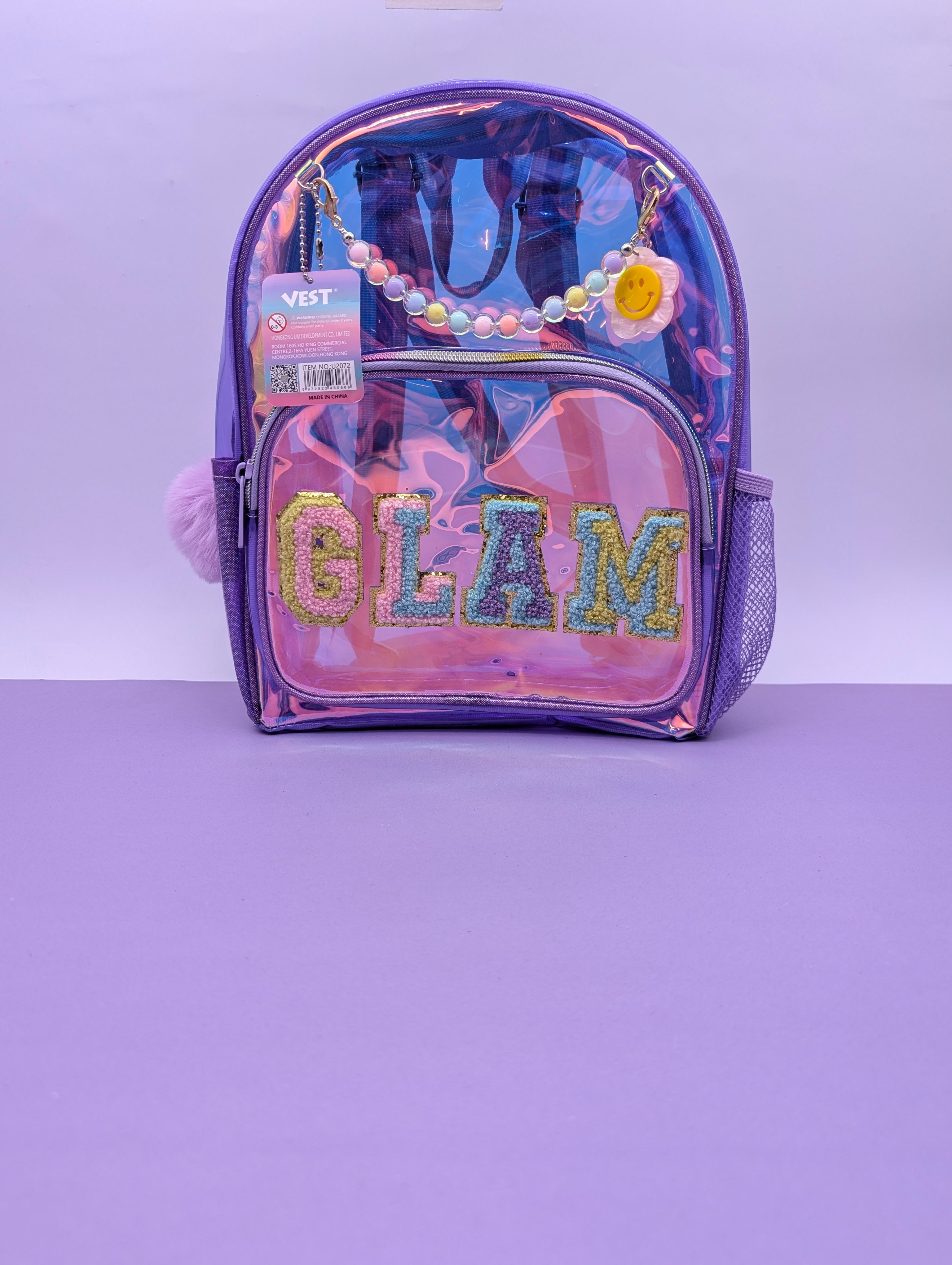 VEST HOLOGRAPHIC BAGS GLAM,COOL,LUCK