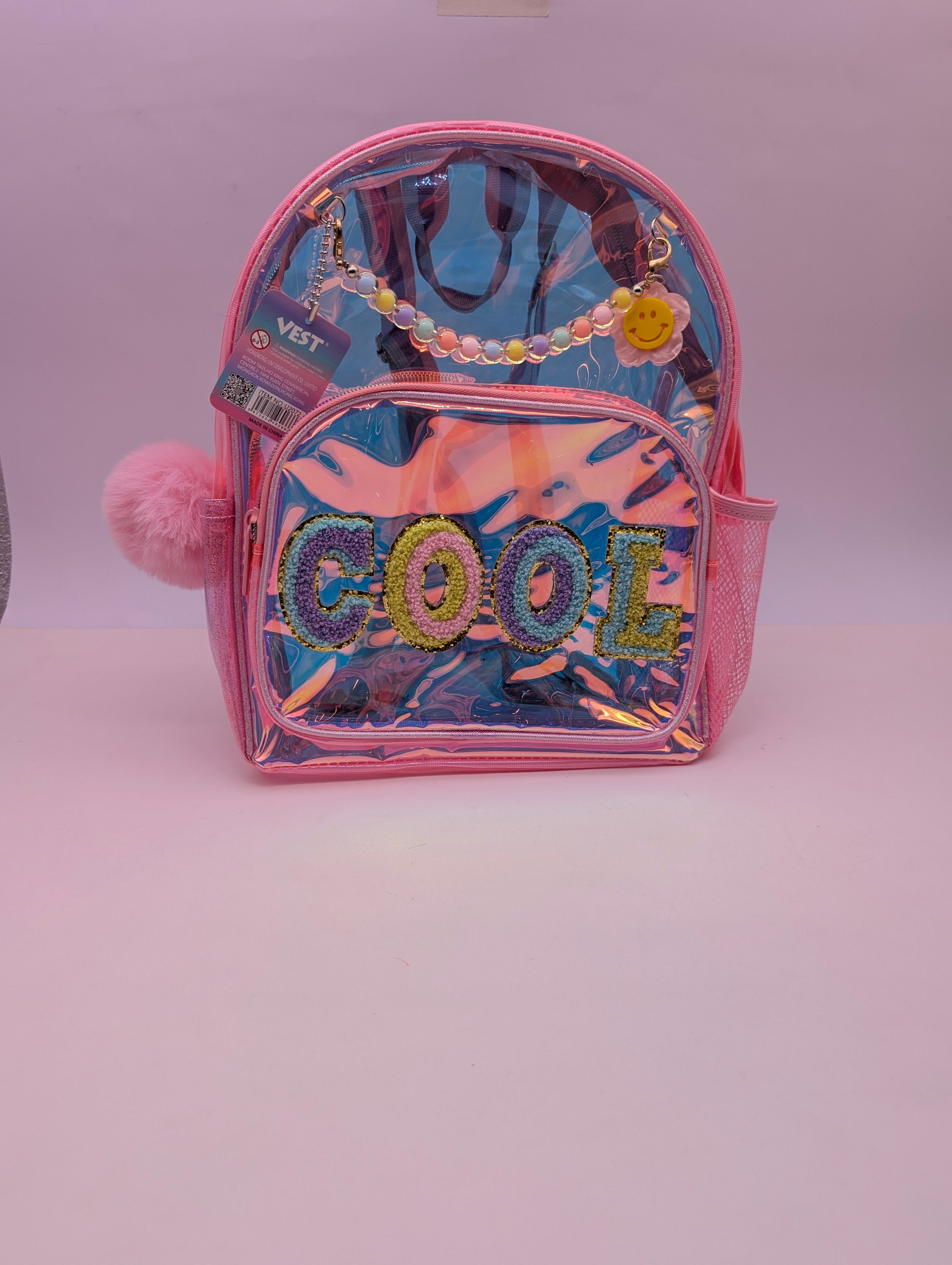 VEST HOLOGRAPHIC BAGS GLAM,COOL,LUCK
