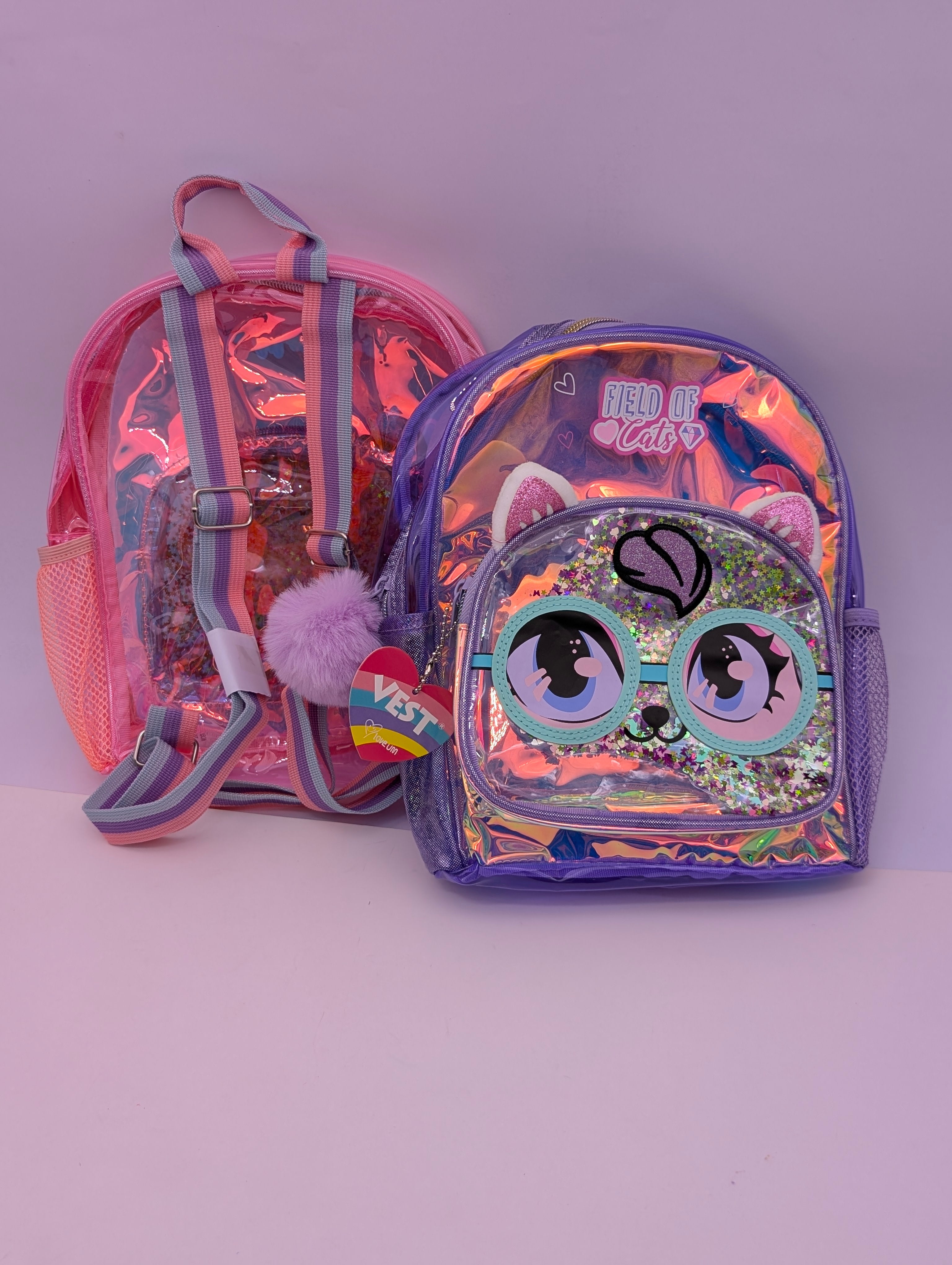UNICORN & CATS GLITTER & HOLOGRAPHIC BAGS