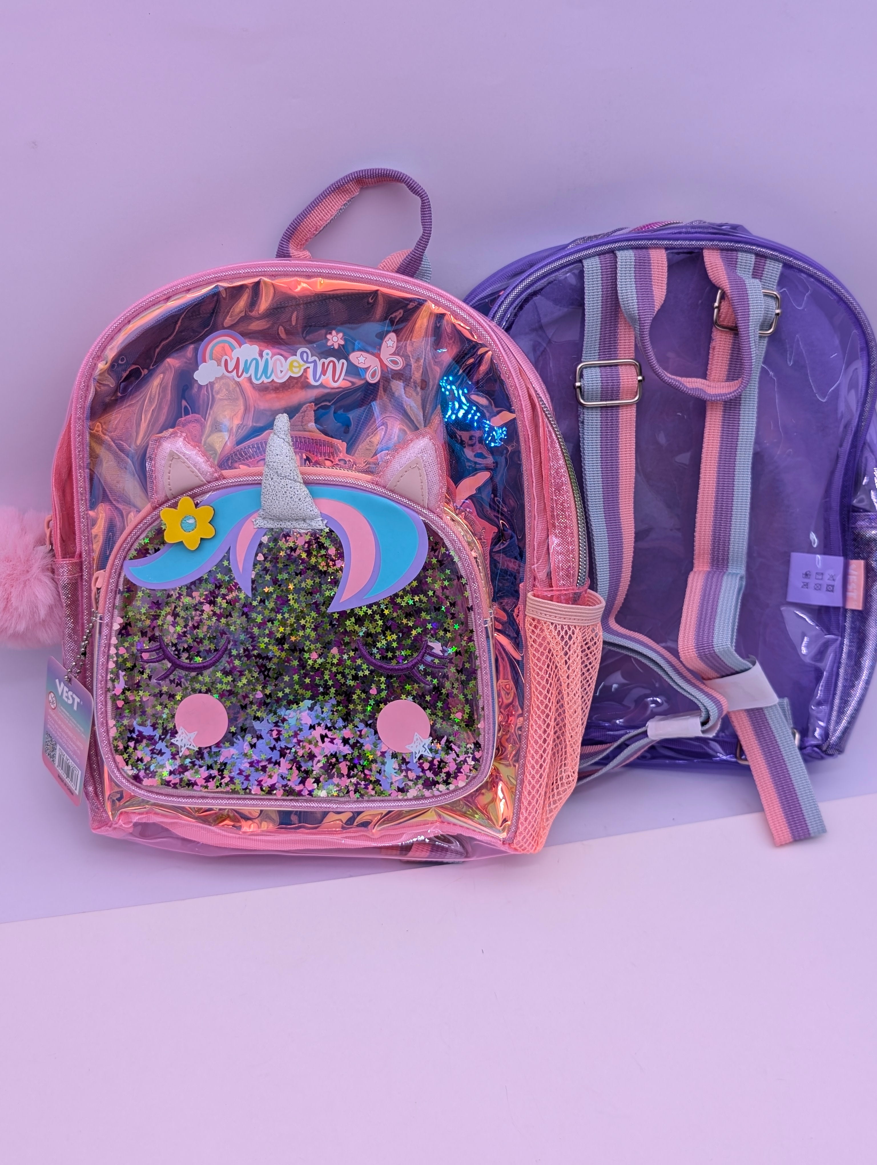 UNICORN & CATS GLITTER & HOLOGRAPHIC BAGS