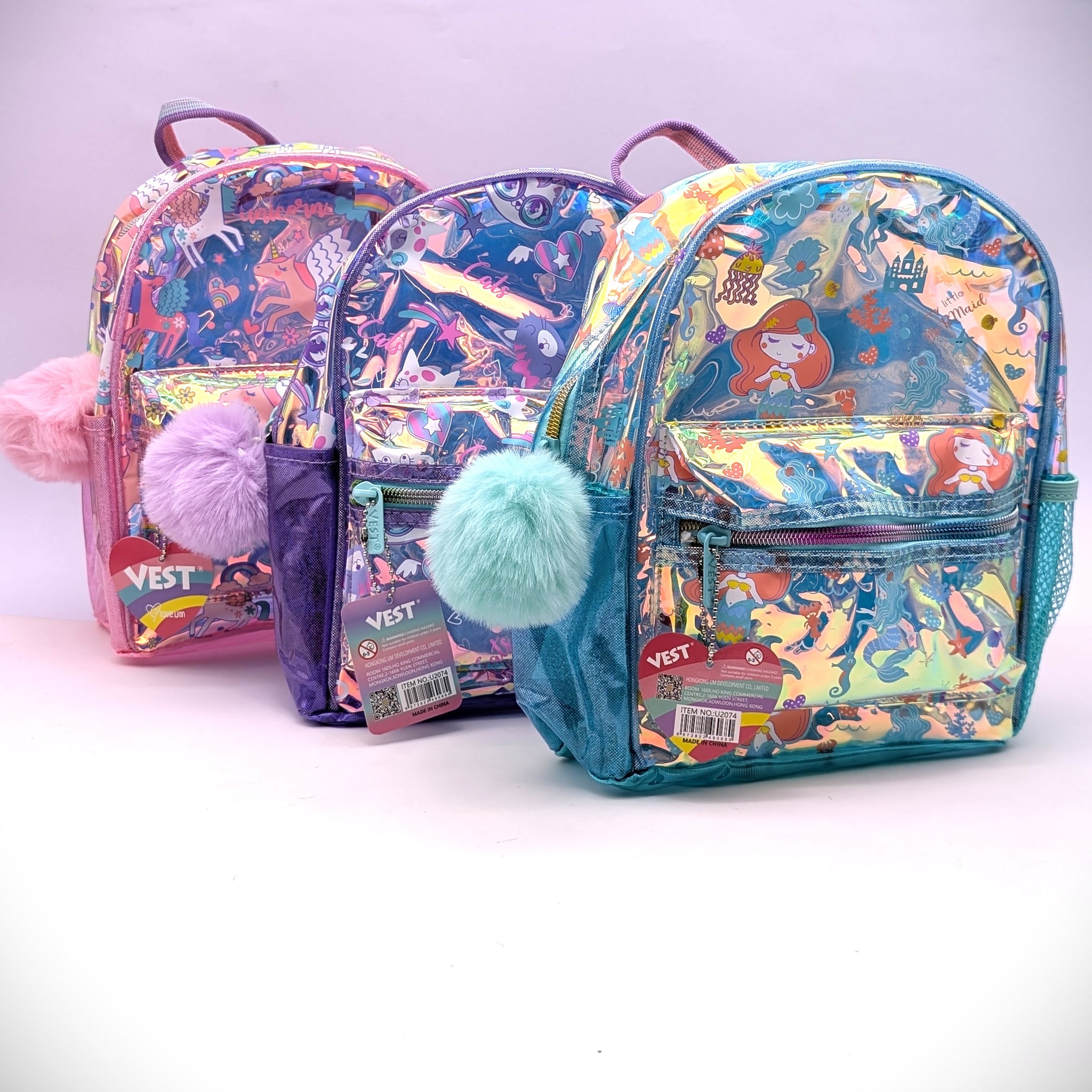 VEST UNICRON/CAT/MERMAID BAGS