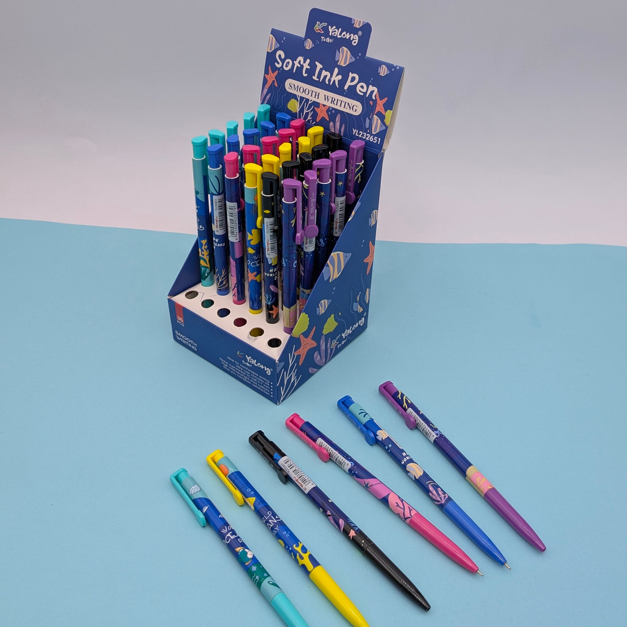 YALONG SOFT INK PEN 3PCS SET