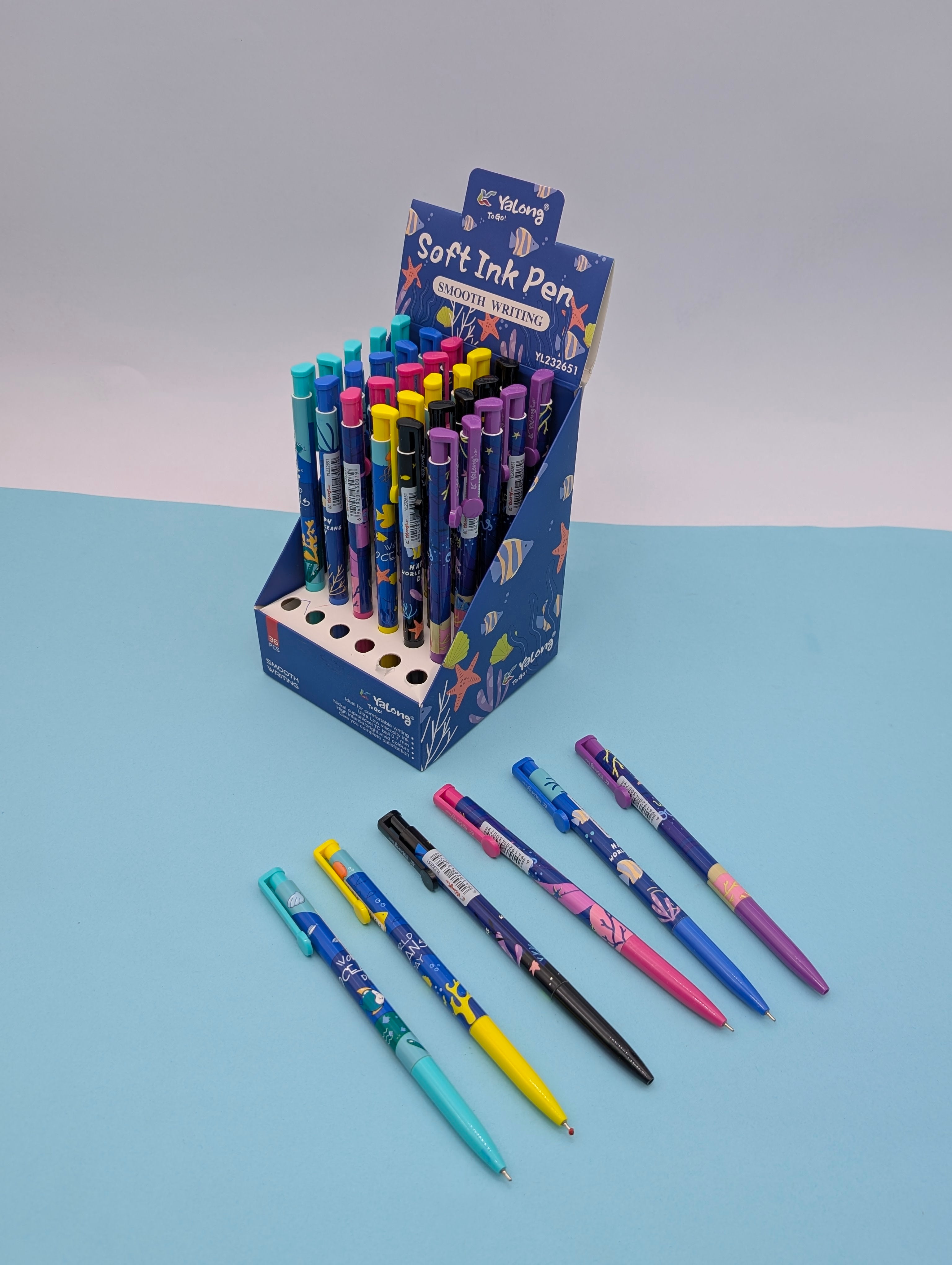 YALONG SOFT INK PEN 3PCS SET
