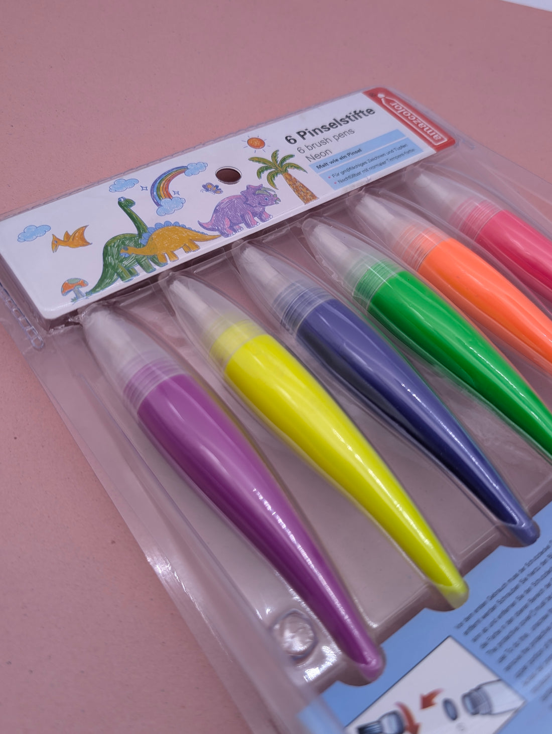 VIBRANT BRUSH PEN-SET 6 NEON SHADES