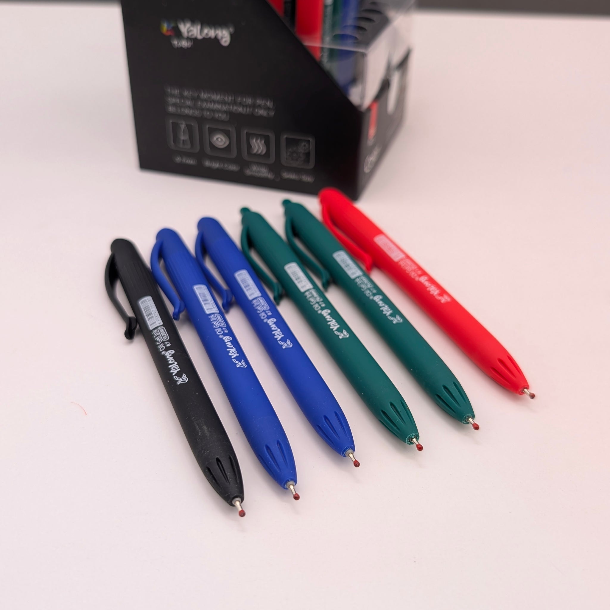 YALONG SMOOTH GRIP BALL-PEN 4PCS SET