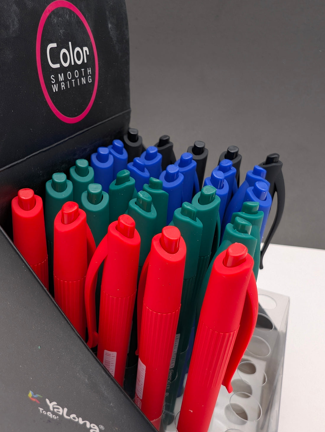 YALONG SMOOTH GRIP BALL-PEN 4PCS SET