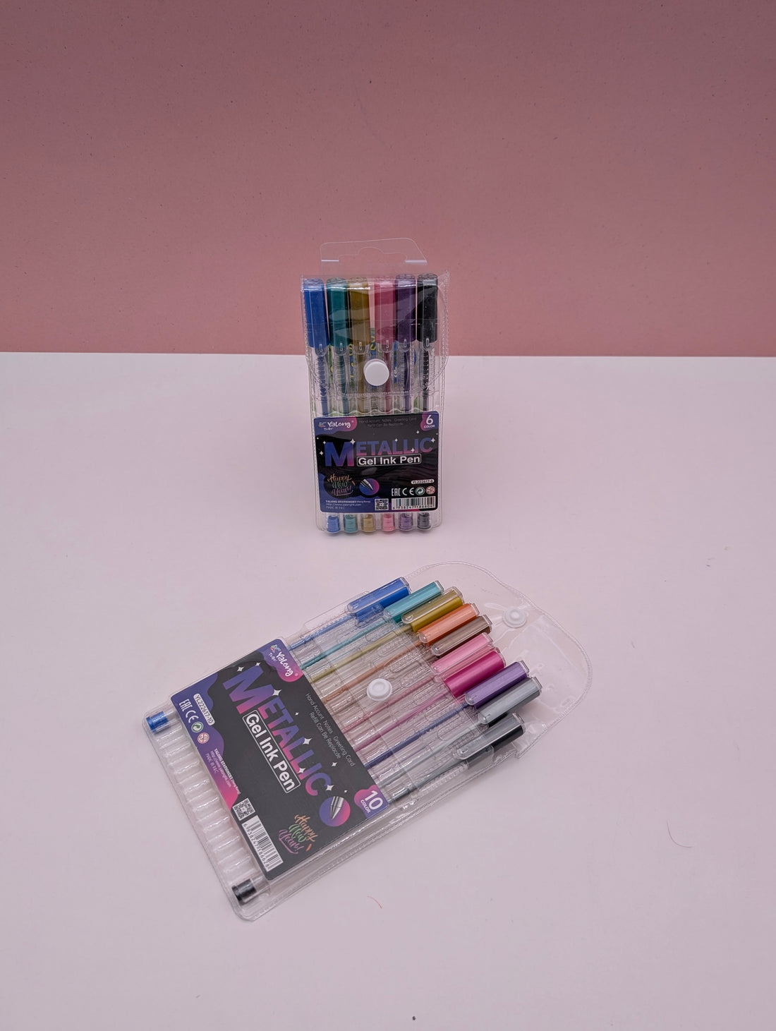 YALONG GLITTER & METALLIC GEL PEN 6/8/10