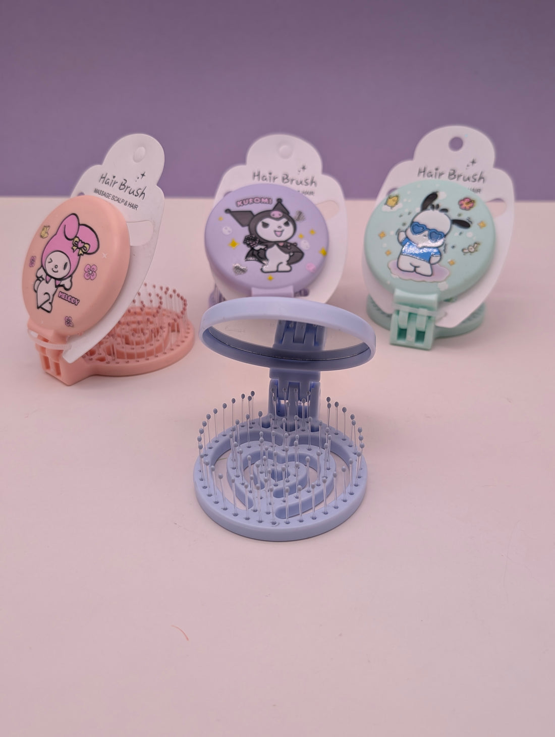 FOLDABLE HEART SHAPE KID HAIR COMB