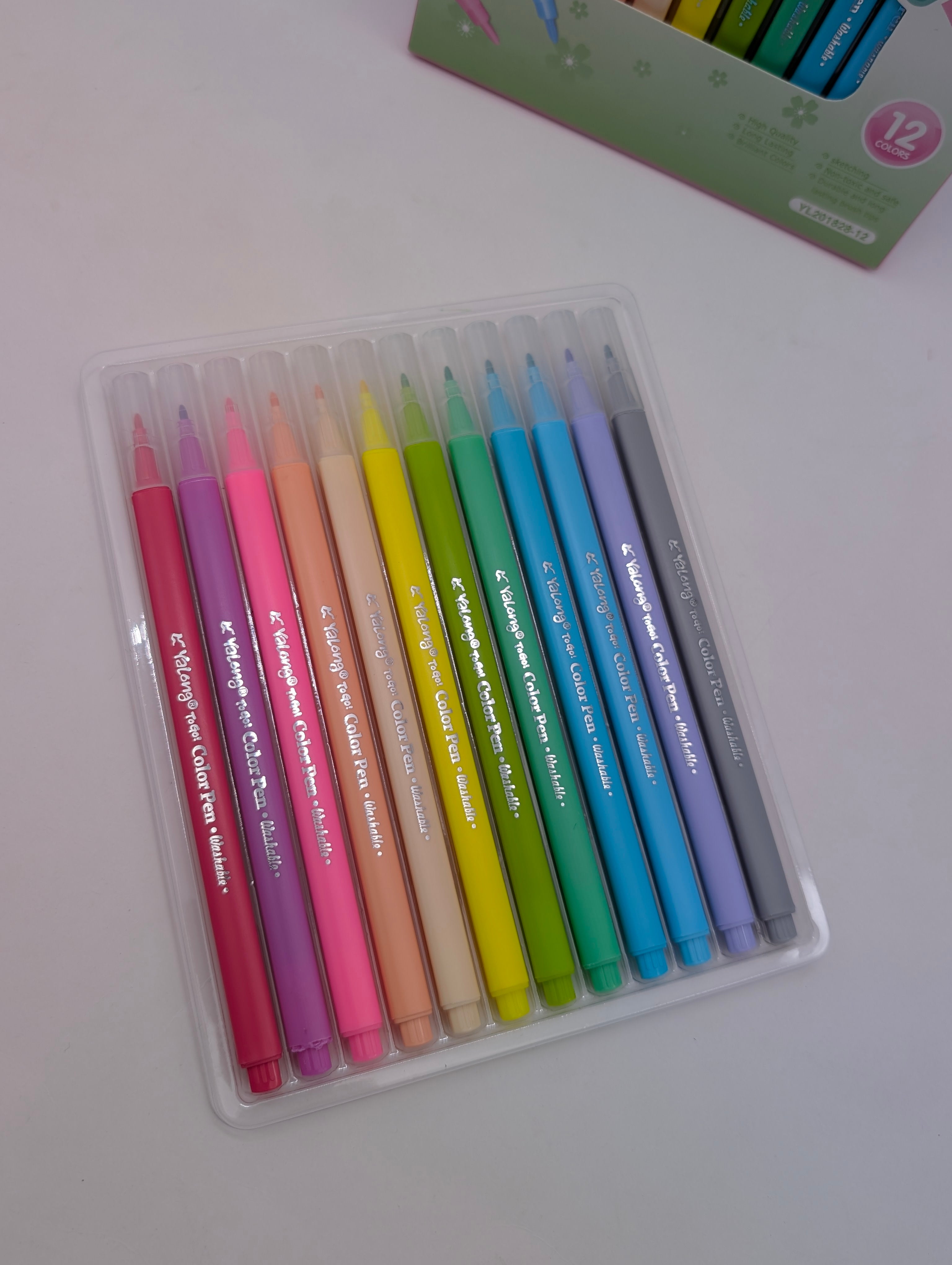 YALONG PASTEL WATERCOLOUR PEN 12PCS