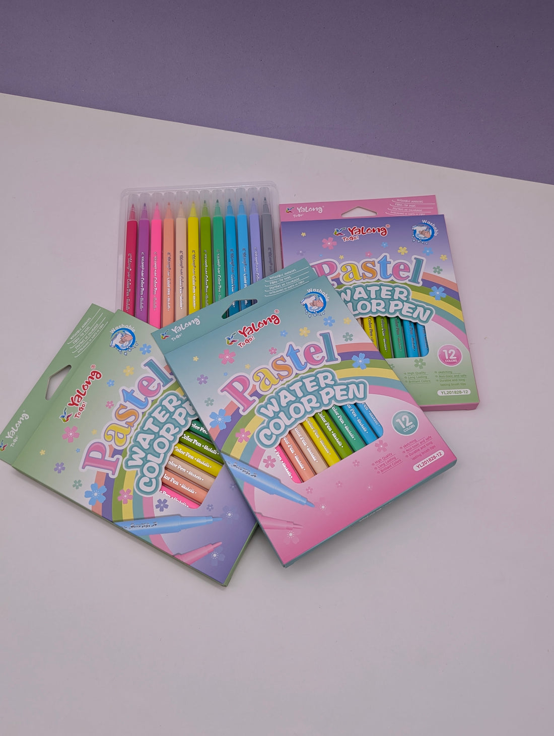 YALONG PASTEL WATERCOLOUR PEN 12PCS