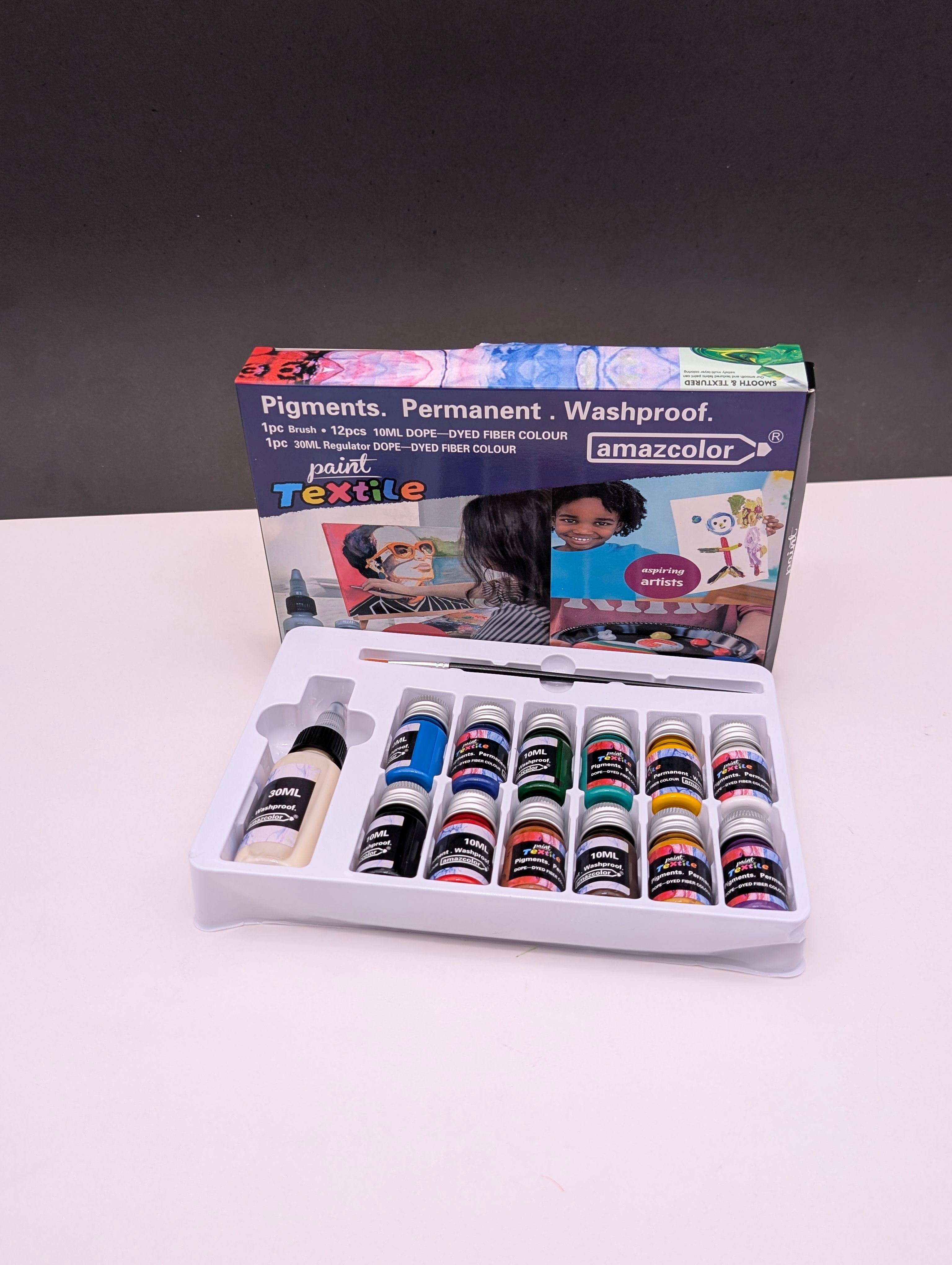 AMAZCOLOUR TEXTILE PAINT SET