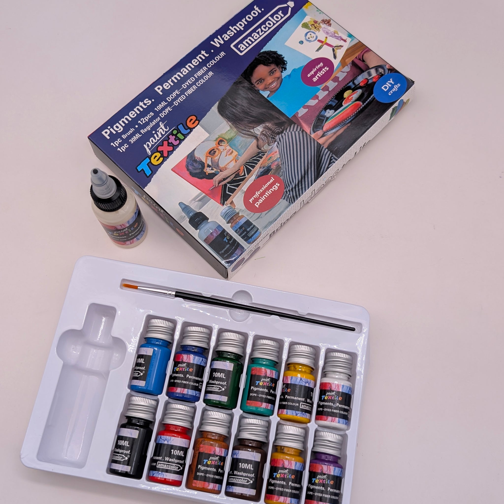 AMAZCOLOUR TEXTILE PAINT SET