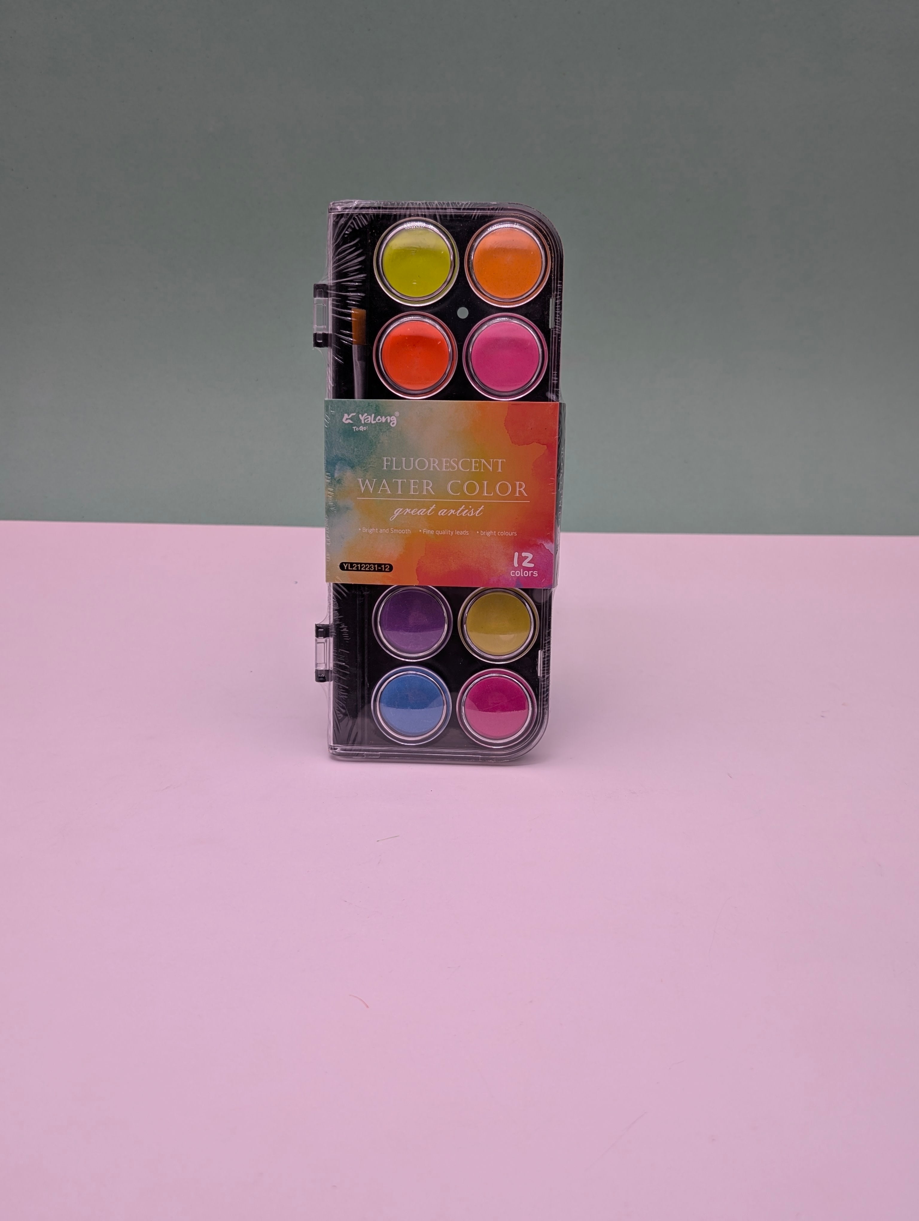 YALONG WATER-COLOUR NEON-COLOUR SET 12C
