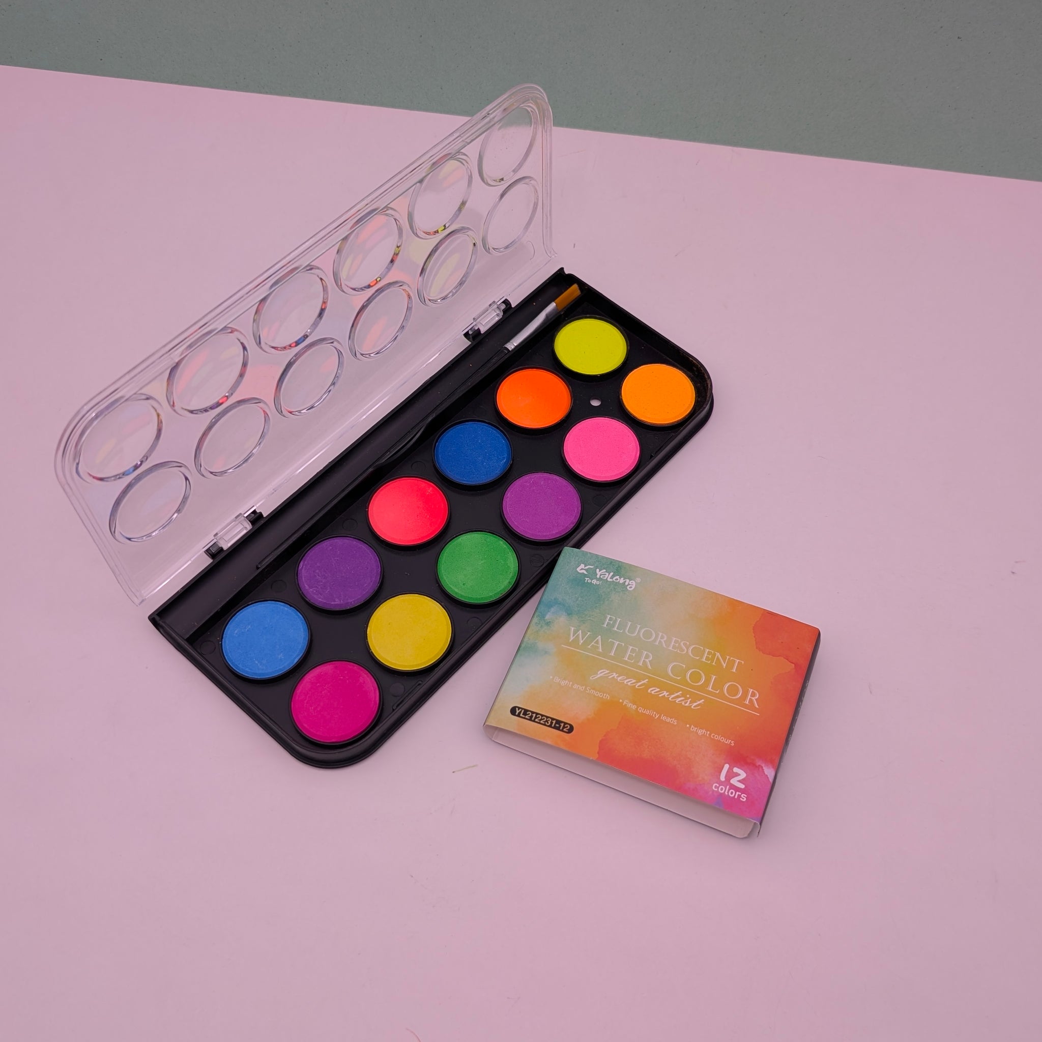 YALONG WATER-COLOUR NEON-COLOUR SET 12C