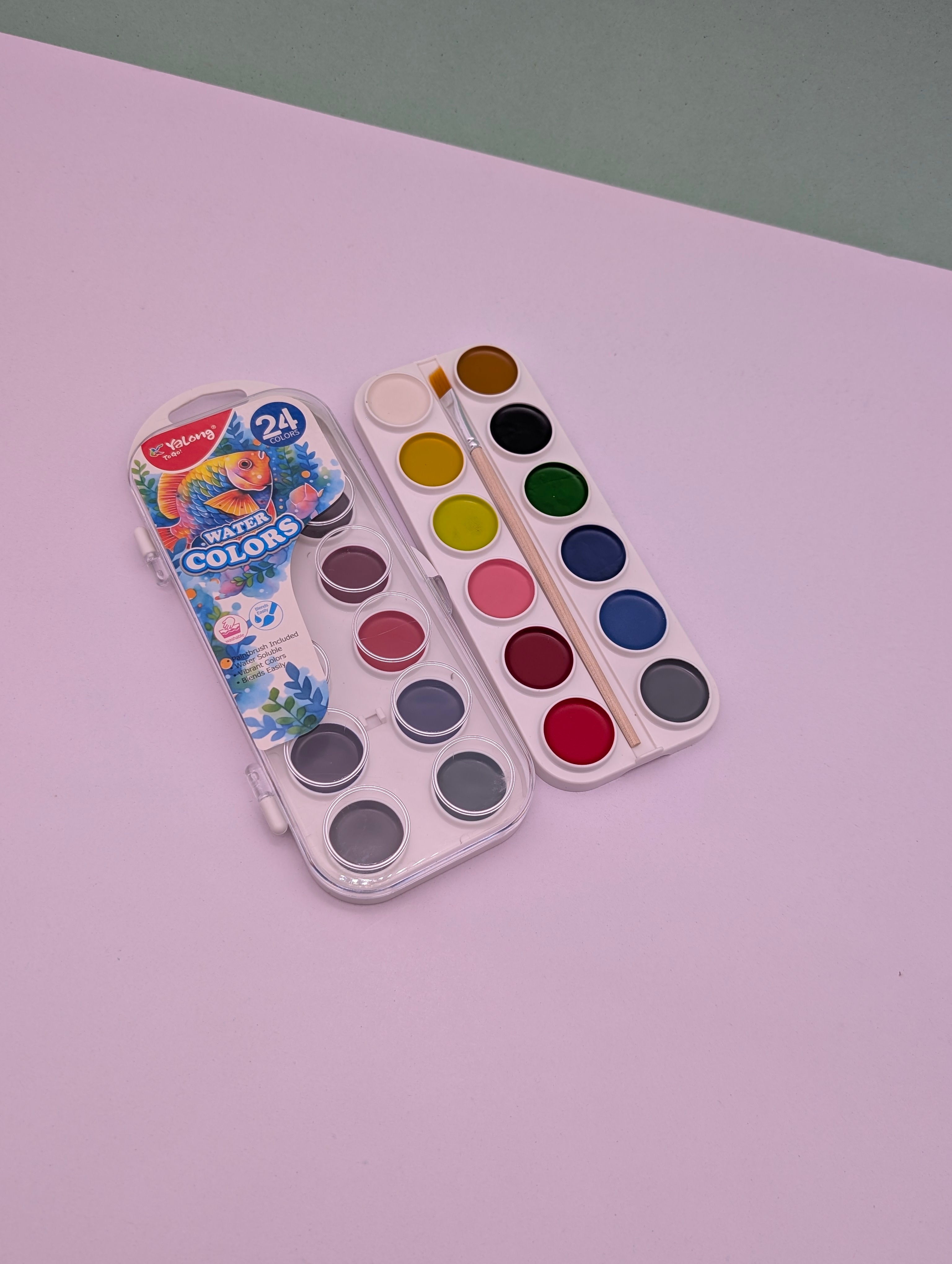 YALONG WATER-COLOUR PAINTS SET 8/16/24 COLOURS