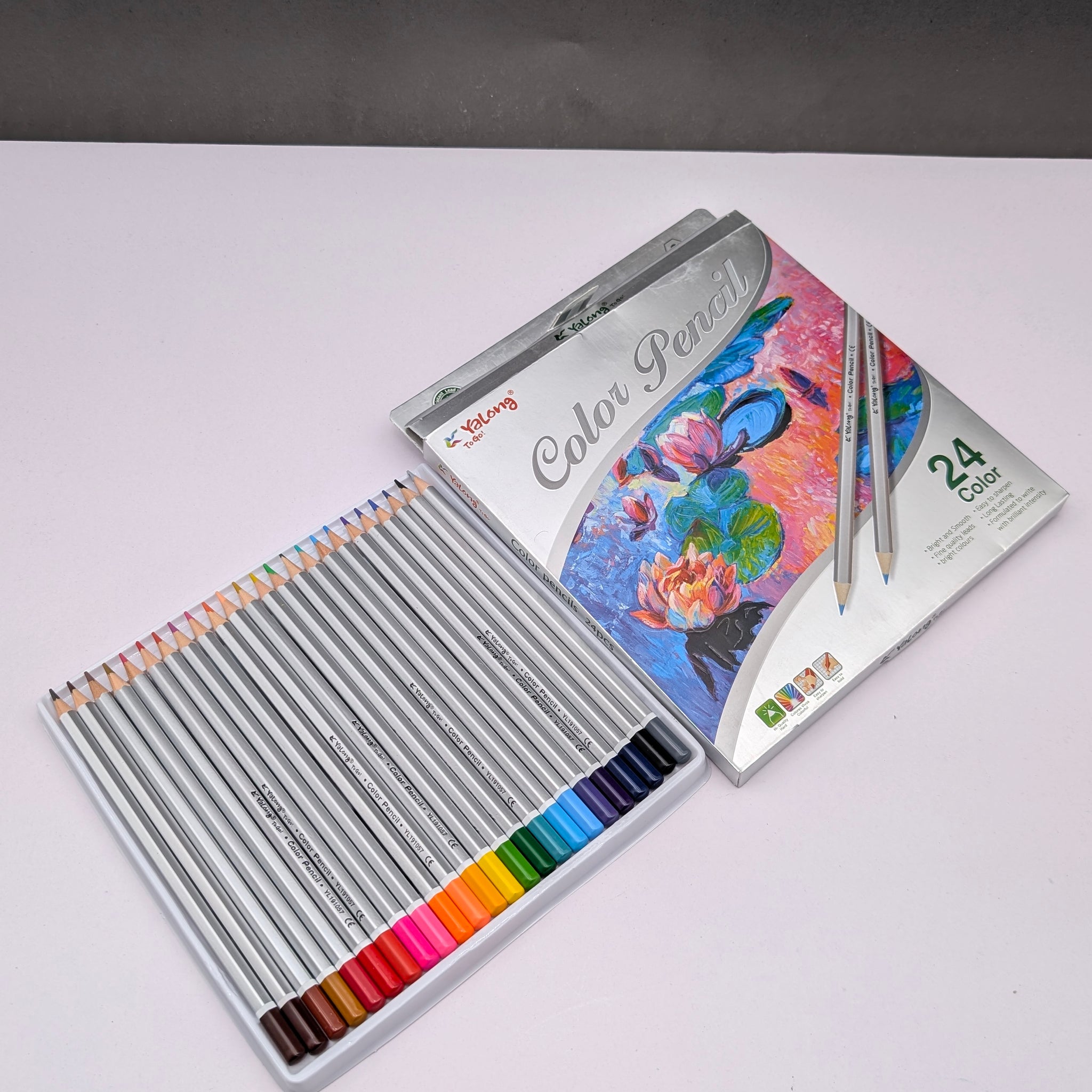 YALONG COLOUR PENCIL SILVER 24PCS