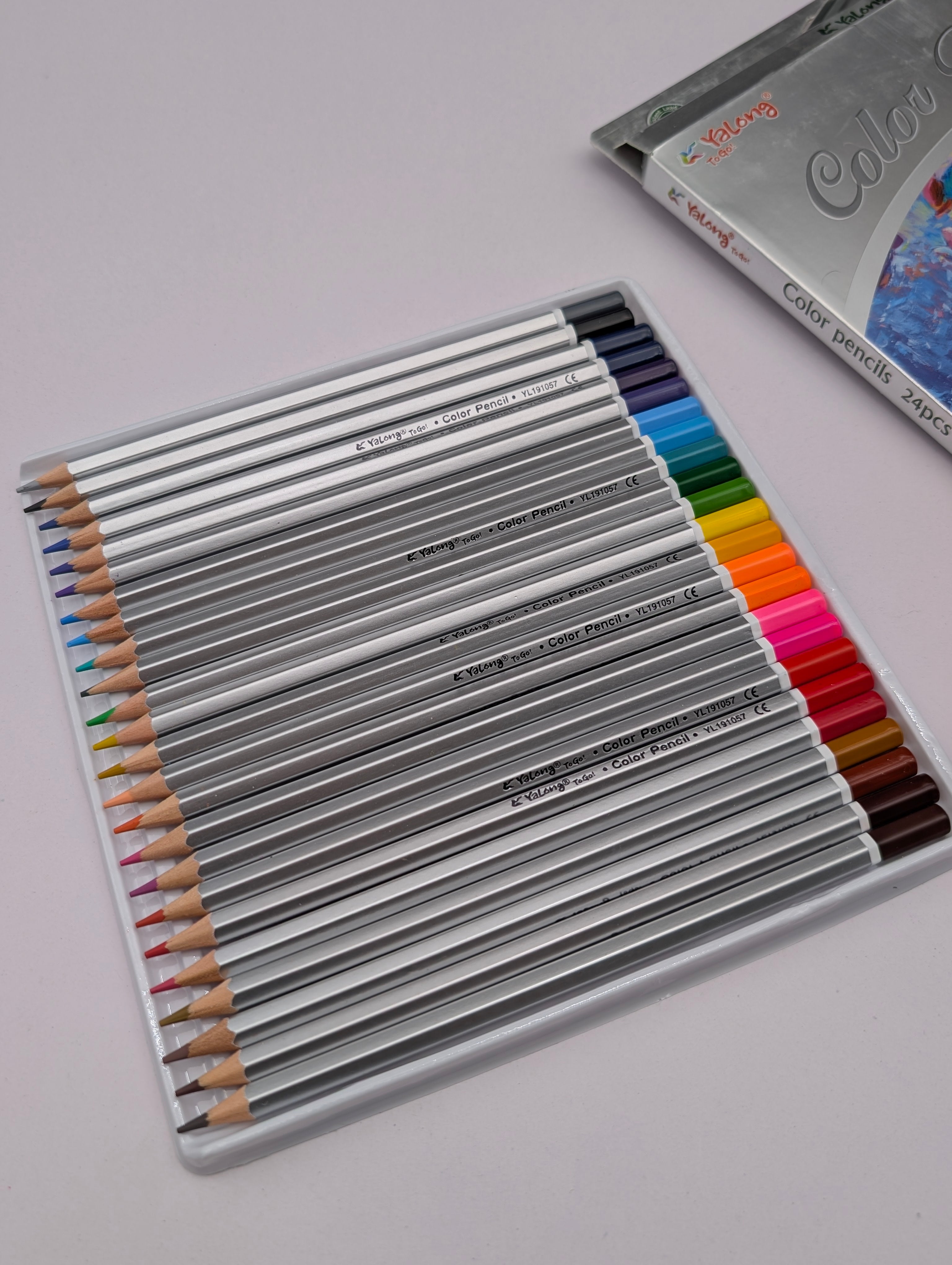 YALONG COLOUR PENCIL SILVER 24PCS