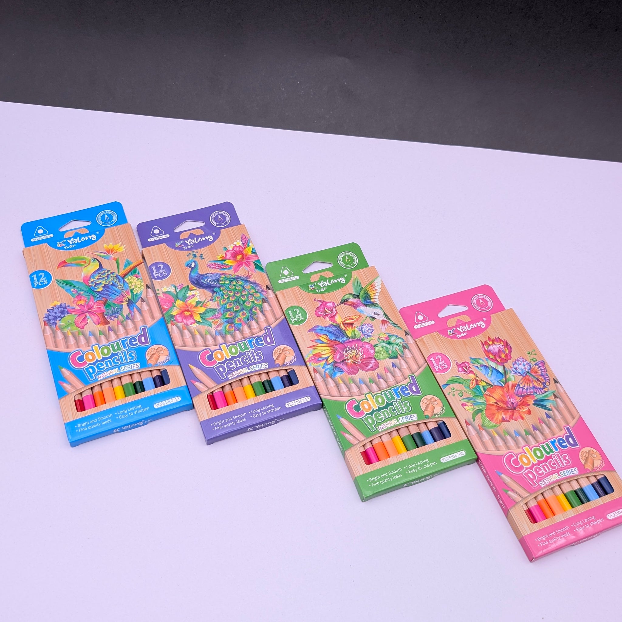 YALONG COLOUR PENCIL NATURAL SERIES  12PCS